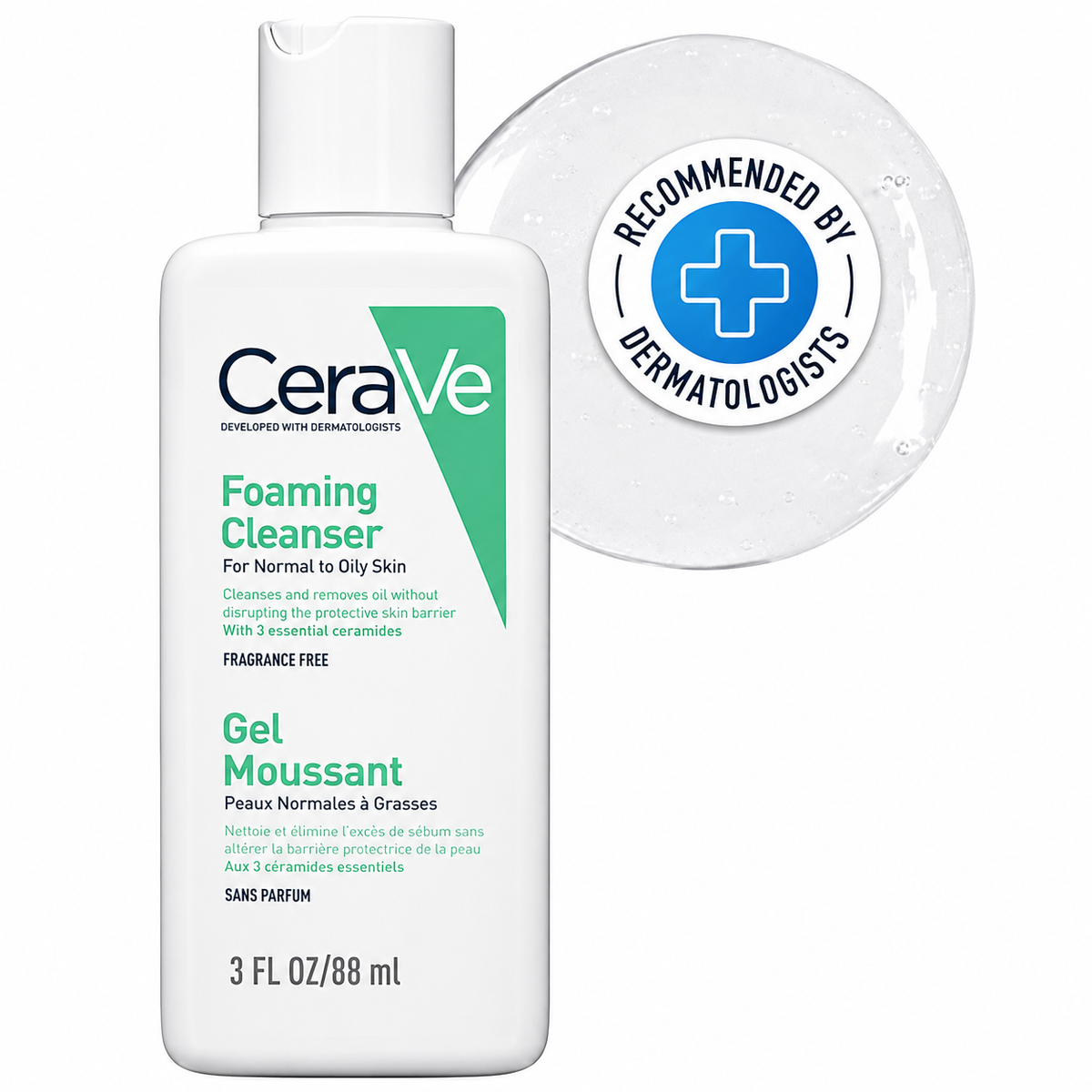 CeraVe Foaming Cleanser Normal To Oily Skin 88ml