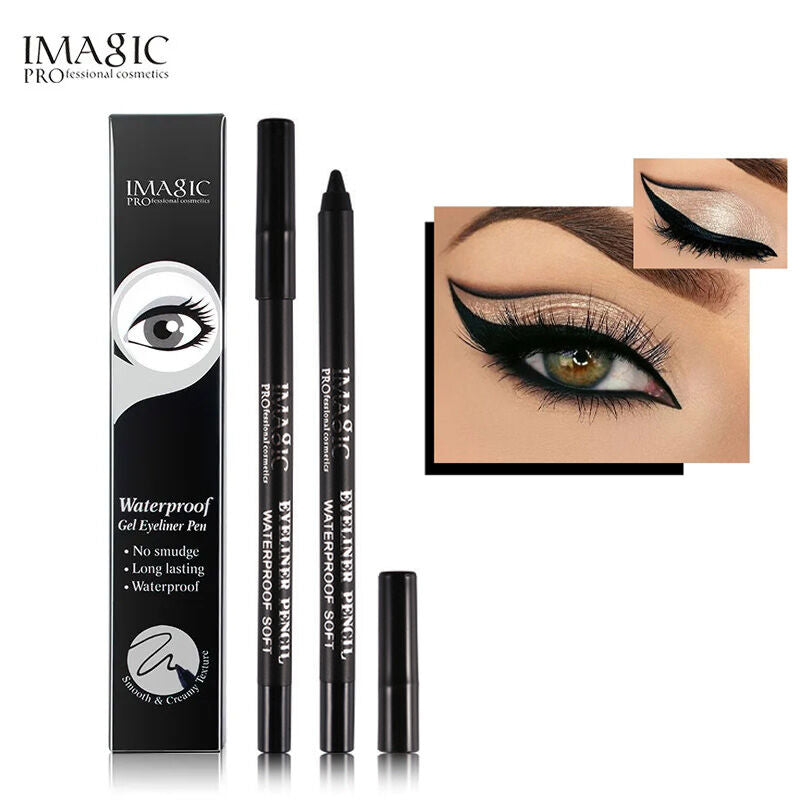 IMAGIC Gel Eyeliner Pen Long Lasting Waterproof Kajal Eyeliner - Black