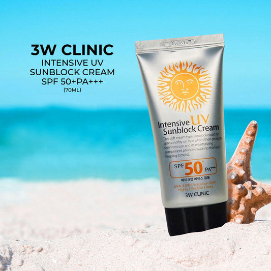 3W Clinic Intensive UV Sunblock Cream SPF50+ PA+++ 70ml