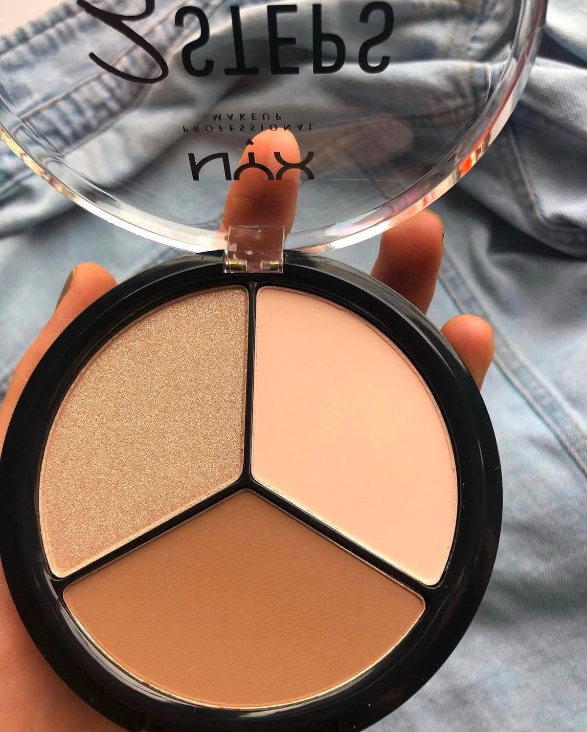 NYX Face Sculpting Palette - 3 in 1 Bronzer, Pressed Powder & Highlighter