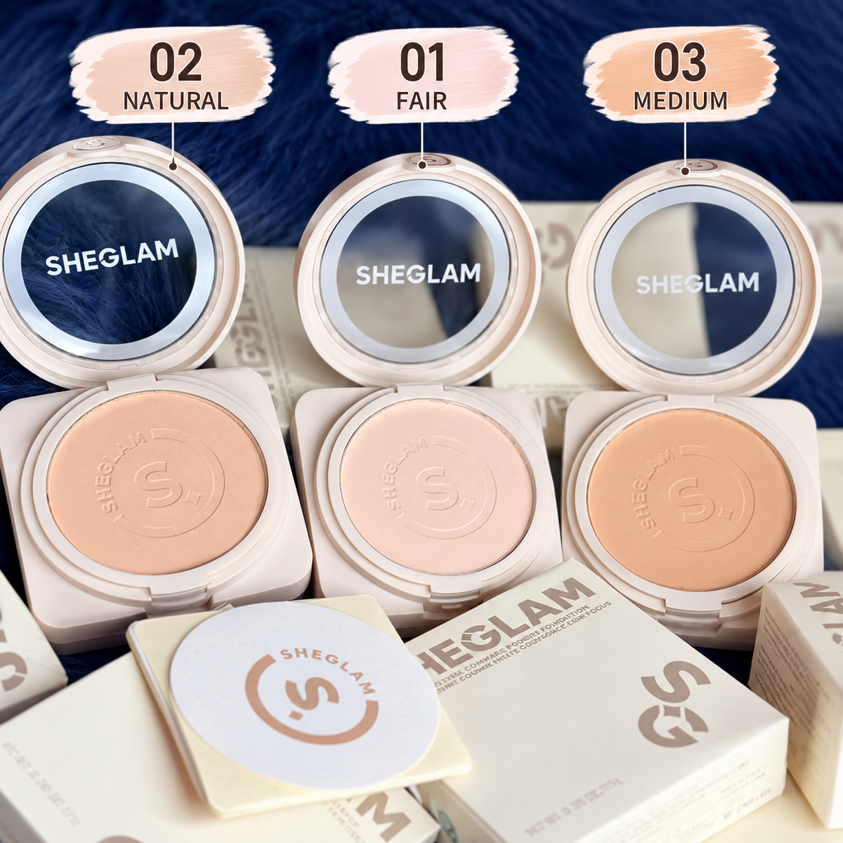 SHEGLAM Powder Focus Compact Powder/ Pressed Powder  Foundation (Old Version)