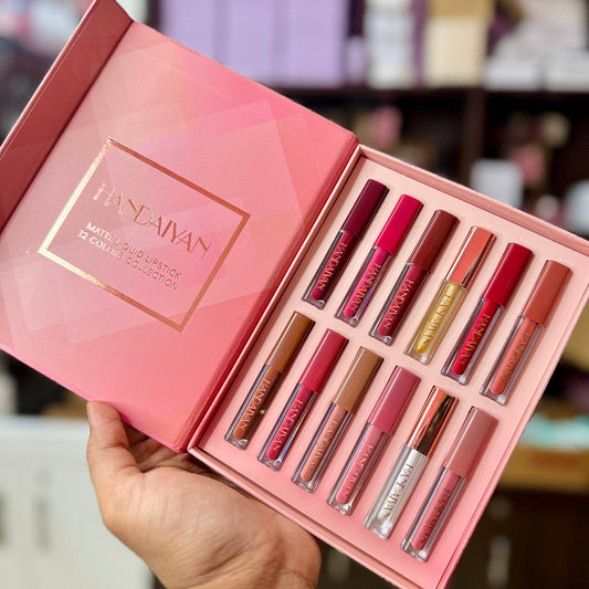 HANDAIYAN 12 pcs Lipstick & Lipgloss Gift Box