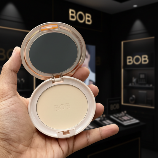 BOB Velvet Light Mist Pressed Powder – With Free Puff Inside