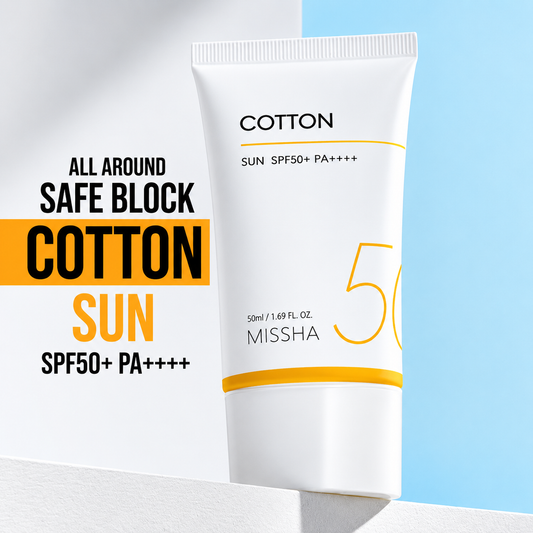 Missha Cotton All Around Safe Block Cotton Sun SPF50+ _ 50ml