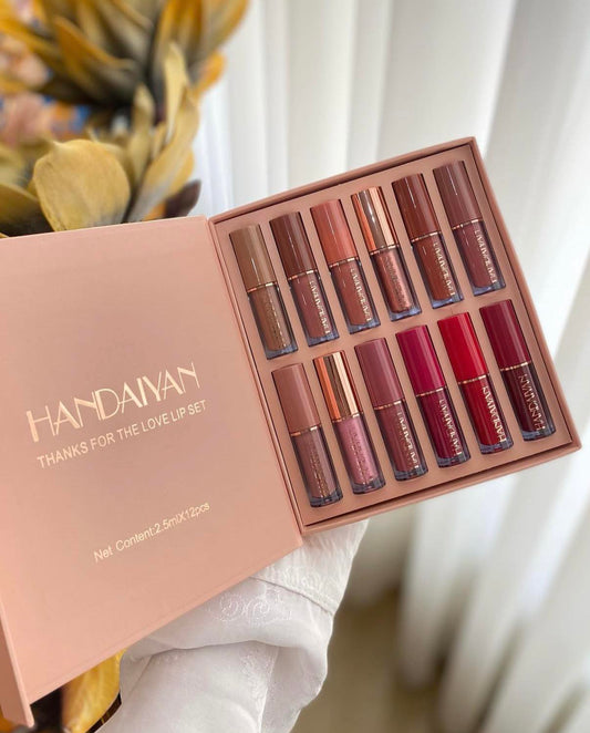 Handaiyan 12pcs Lipstick & Lipgloss Set (V1)