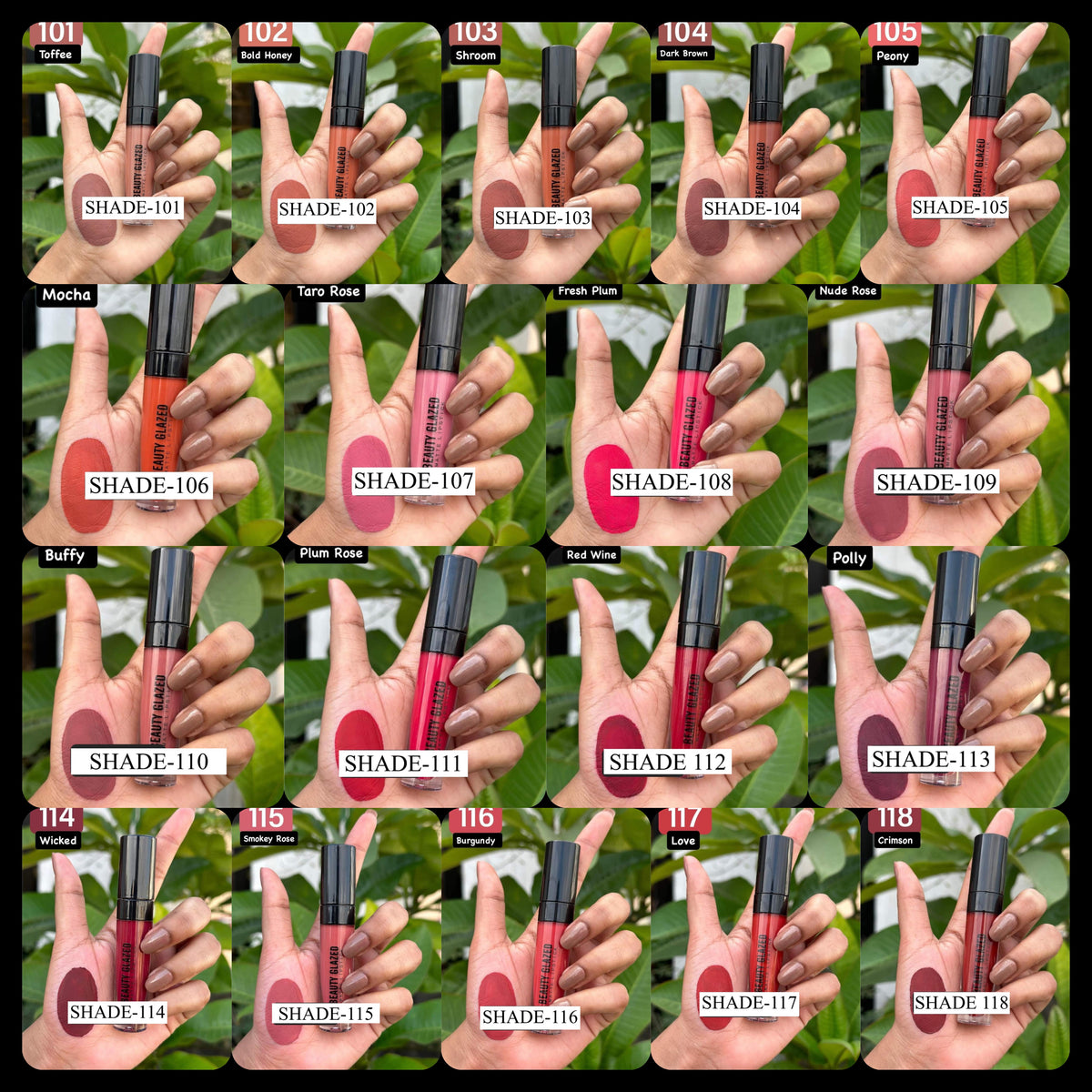 Beauty Glazed Matte Lipstick – Holding Makeup Silky Smoothness