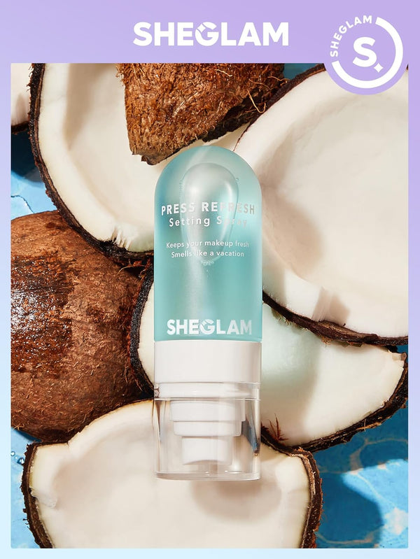 SHEGLAM Press Refresh Setting Spray Moisturizing Long Lasting Makeup Setting Spray Oil Control - 55ml