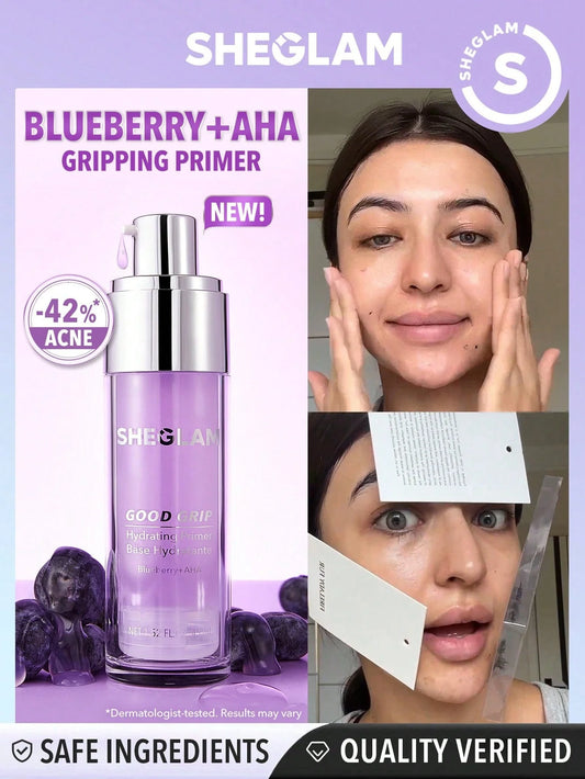 SHEGLAM Good Grip Hydrating Primer Blueberry+AHA 45ml